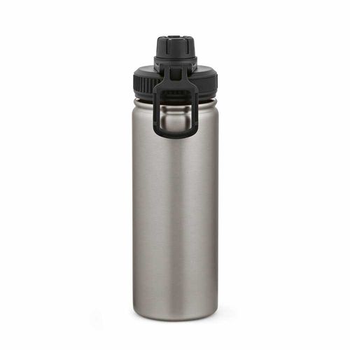 plateado Botella Salween rSS de 560 ml. De doble pared y doble tapa. Asa