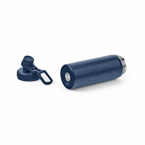 azul marino Botella Salween rSS de 560 ml. De doble pared y doble tapa. Asa