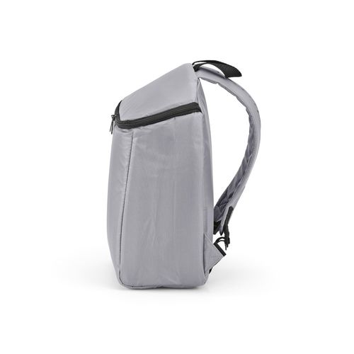 Mochila térmica Brussels de 12l, fabricada en rPET. Doble cremallera