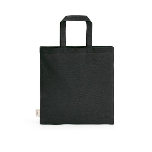 black Bolsa de la compra Aneto de rCotton, 140 g/m². Asas de 30 cm