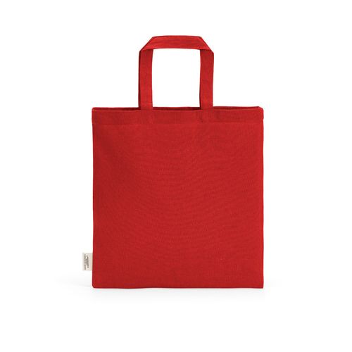 red Bolsa de la compra Aneto de rCotton, 140 g/m². Asas de 30 cm