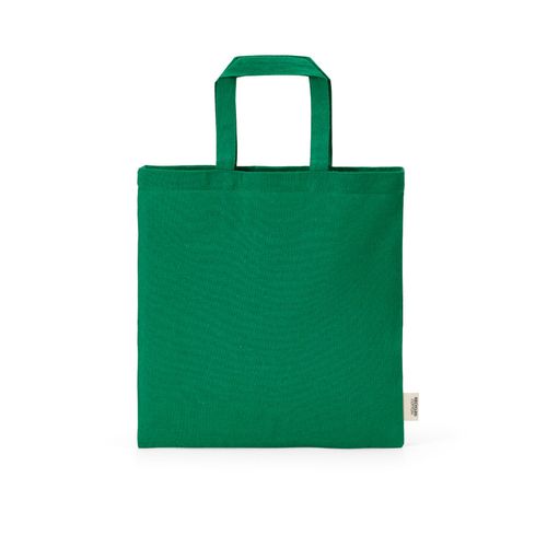 green Bolsa de la compra Aneto de rCotton, 140 g/m². Asas de 30 cm