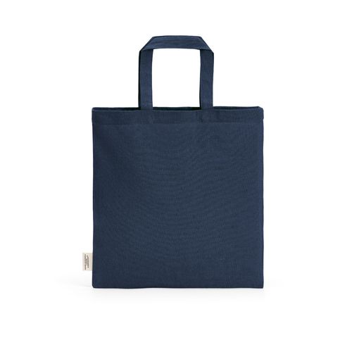 azul marino Bolsa de la compra Aneto de rCotton, 140 g/m². Asas de 30 cm
