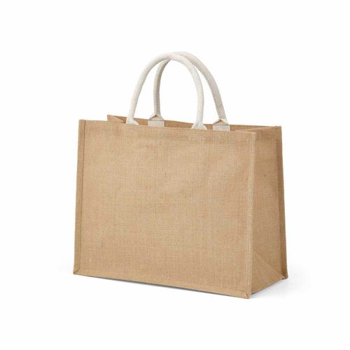 Bolsa de la compra Toubkal de yute y algodón. Asas de 40 cm
