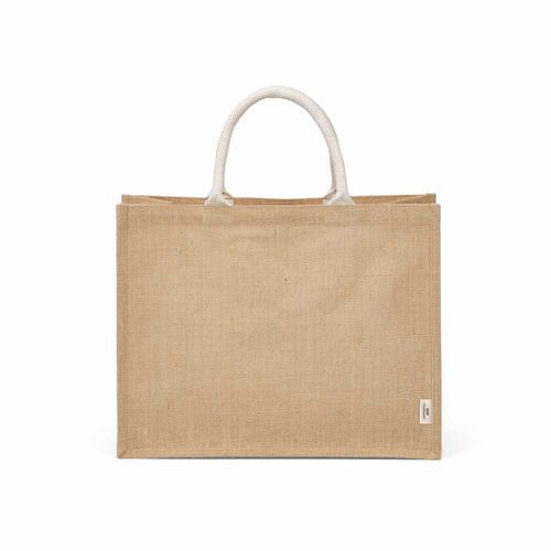 Bolsa de la compra Toubkal de yute y algodón. Asas de 40 cm