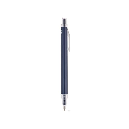 Bolígrafo Shakespeare de aluminio y rPET. Azul, 0,5 km, tinta Dokumental®.