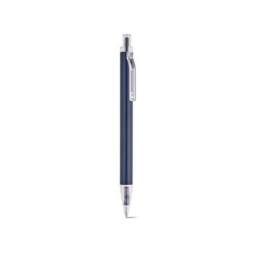 Bolígrafo Shakespeare de aluminio y rPET. Azul, 0,5 km, tinta Dokumental®.