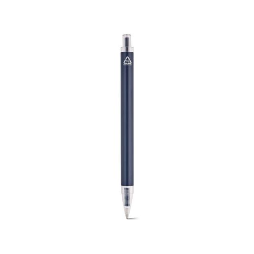 Bolígrafo Shakespeare de aluminio y rPET. Azul, 0,5 km, tinta Dokumental®.