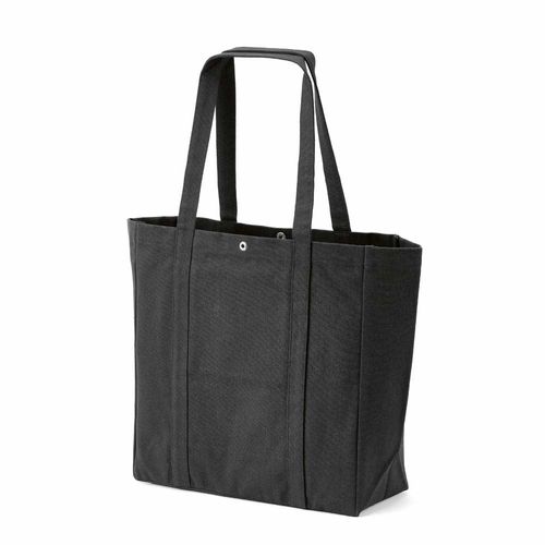 Bolsa de la compra Damavand, algodón rCotton de 360 g/m². Cierre con botones a presión