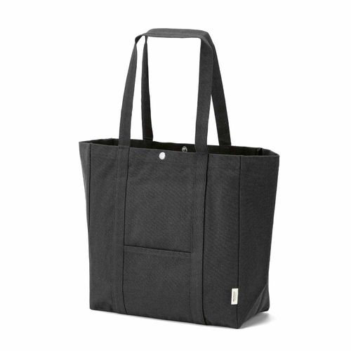 Bolsa de la compra Damavand, algodón rCotton de 360 g/m². Cierre con botones a presión