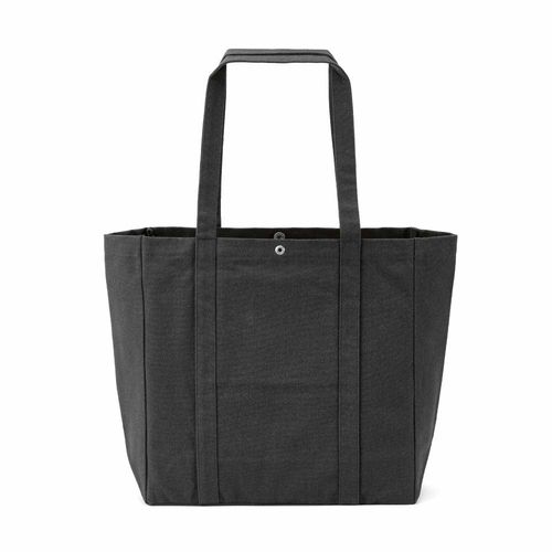 Bolsa de la compra Damavand, algodón rCotton de 360 g/m². Cierre con botones a presión