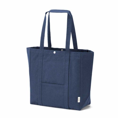 Bolsa de la compra Damavand, algodón rCotton de 360 g/m². Cierre con botones a presión