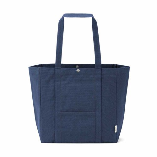 Bolsa de la compra Damavand, algodón rCotton de 360 g/m². Cierre con botones a presión