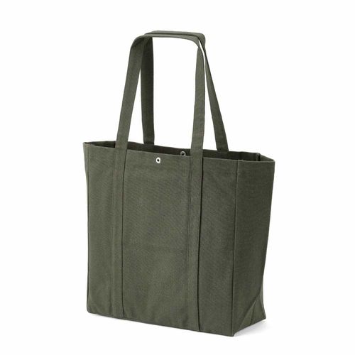 Bolsa de la compra Damavand, algodón rCotton de 360 g/m². Cierre con botones a presión