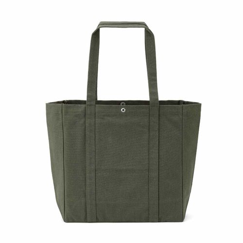 Bolsa de la compra Damavand, algodón rCotton de 360 g/m². Cierre con botones a presión