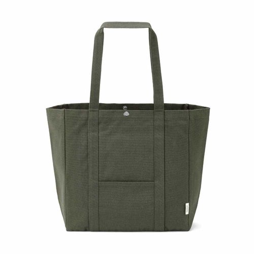 Bolsa de la compra Damavand, algodón rCotton de 360 g/m². Cierre con botones a presión