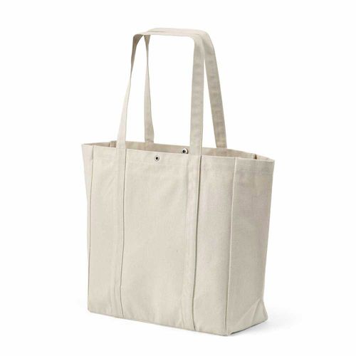 Bolsa de la compra Damavand, algodón rCotton de 360 g/m². Cierre con botones a presión