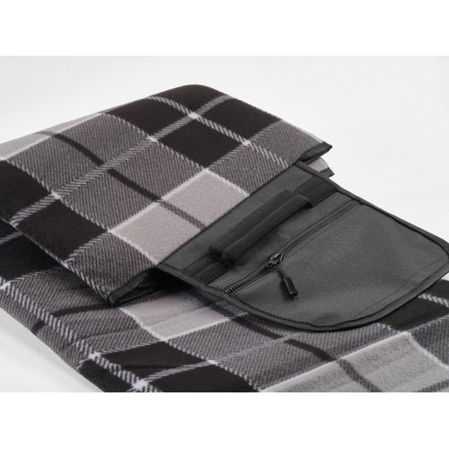 gray Manta Siza de rPET. Manta plegable para picnic