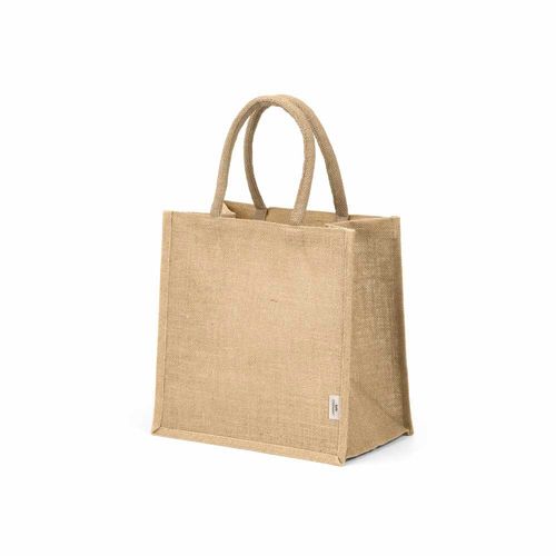 natural Bolsa de la compra Nuptse de yute. 34 cm de asas