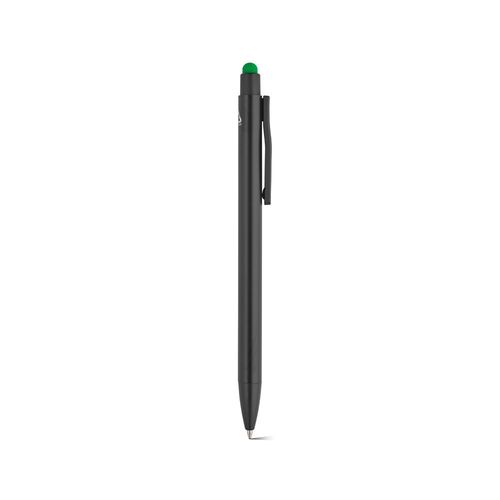 green Bolígrafo Twain de aluminio. Azul, 0,5 km, tinta Dokumental®