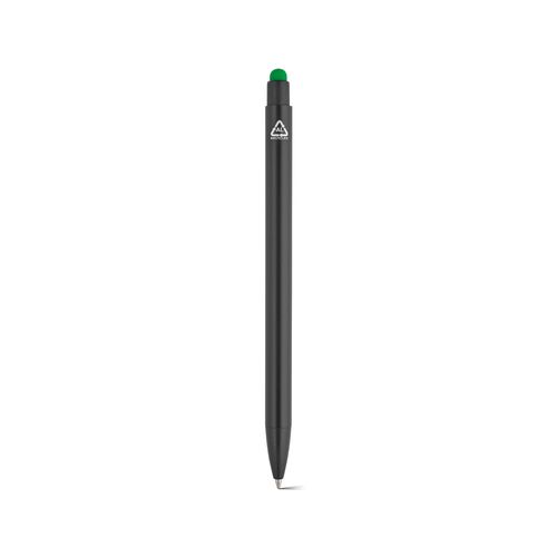 green Bolígrafo Twain de aluminio. Azul, 0,5 km, tinta Dokumental®