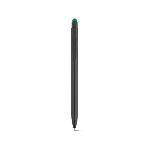 green Bolígrafo Twain de aluminio. Azul, 0,5 km, tinta Dokumental®