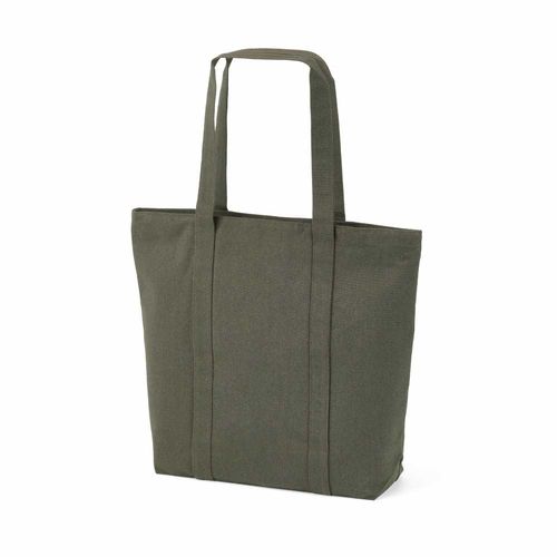 ejército verde Bolsa de la compra Illimani, algodón rCotton de 360 g/m². Asas de 65 cm