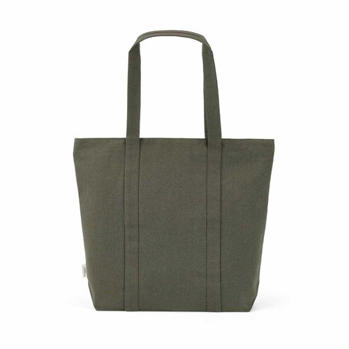 ejército verde Bolsa de la compra Illimani, algodón rCotton de 360 g/m². Asas de 65 cm