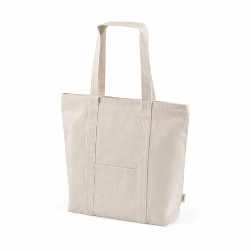natural Bolsa de la compra Illimani, algodón rCotton de 360 g/m². Asas de 65 cm
