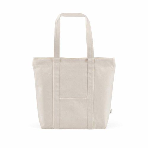 natural Bolsa de la compra Illimani, algodón rCotton de 360 g/m². Asas de 65 cm
