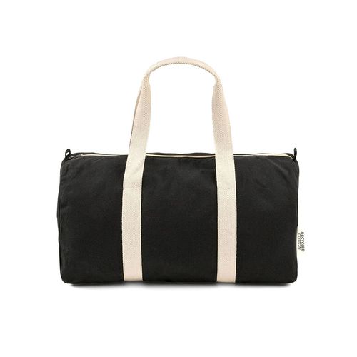 black Bolsa de gimnasio Zurich de 30l, de rCotton y rPET. 330 g/m²