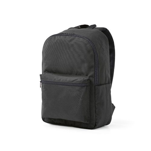 black Mochila London de 12 litros, de PET. Capacidad para un portátil de 15,6