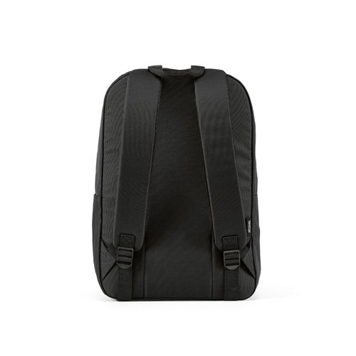 black Mochila London de 12 litros, de PET. Capacidad para un portátil de 15,6