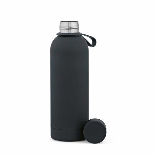 black Botella Hudson rSS de 540 ml. De doble pared y a prueba de fugas. Acabado de goma