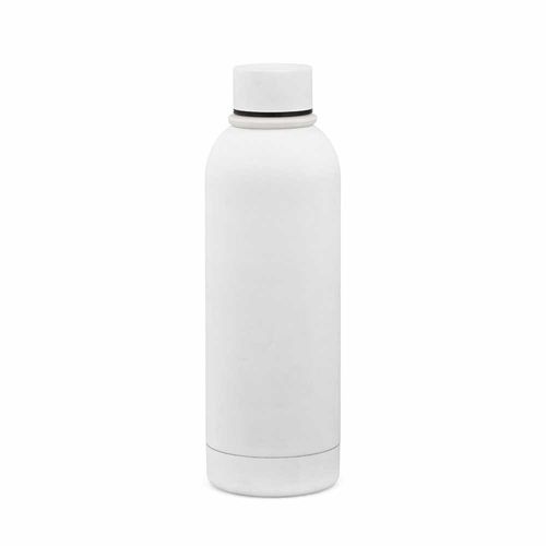 white Botella Hudson rSS de 540 ml. De doble pared y a prueba de fugas. Acabado de goma