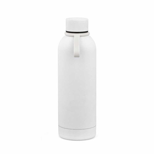 white Botella Hudson rSS de 540 ml. De doble pared y a prueba de fugas. Acabado de goma