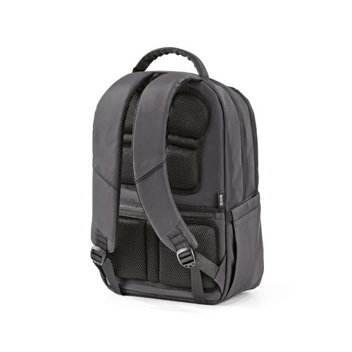 gris oscuro Mochila Chicago de 20 litros de rPET. Capacidad para un portátil de 17