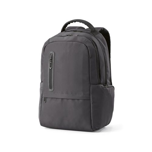 gris oscuro Mochila Chicago de 20 litros de rPET. Capacidad para un portátil de 17