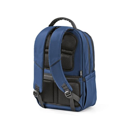 azul marino Mochila Chicago de 20 litros de rPET. Capacidad para un portátil de 17