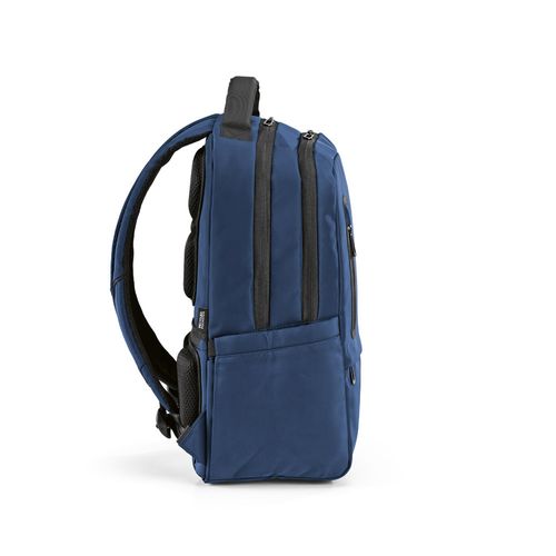 azul marino Mochila Chicago de 20 litros de rPET. Capacidad para un portátil de 17