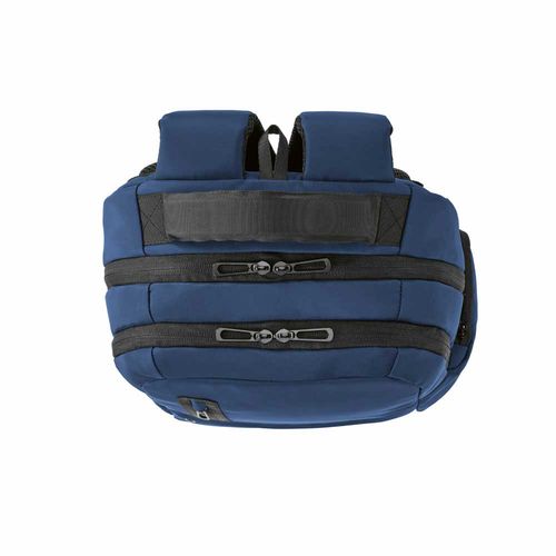 azul marino Mochila Chicago de 20 litros de rPET. Capacidad para un portátil de 17