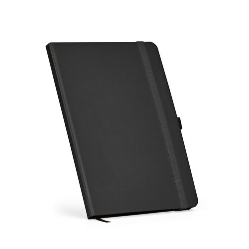 black Cuaderno Dumas A5 con tapa dura de rPU. 70 g/m², FSC®, 160 páginas