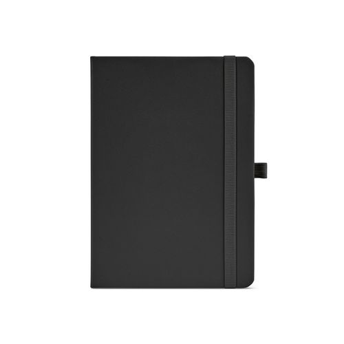 black Cuaderno Dumas A5 con tapa dura de rPU. 70 g/m², FSC®, 160 páginas