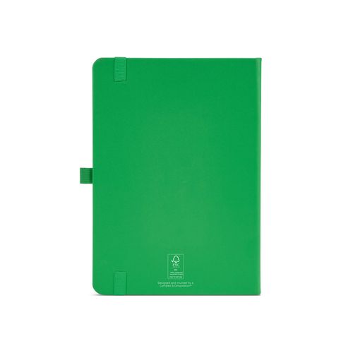 green Cuaderno Dumas A5 con tapa dura de rPU. 70 g/m², FSC®, 160 páginas