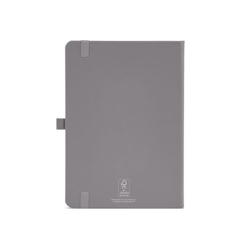 gray Cuaderno Dumas A5 con tapa dura de rPU. 70 g/m², FSC®, 160 páginas
