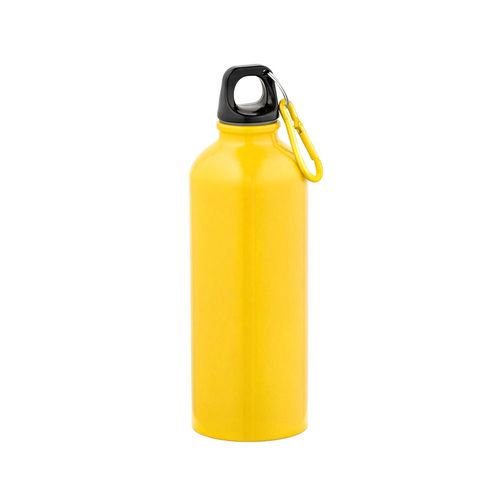 yellow Botella Drava rSS de 530ml. De pared simple y a prueba de fugas. Mosquetón en la tapa