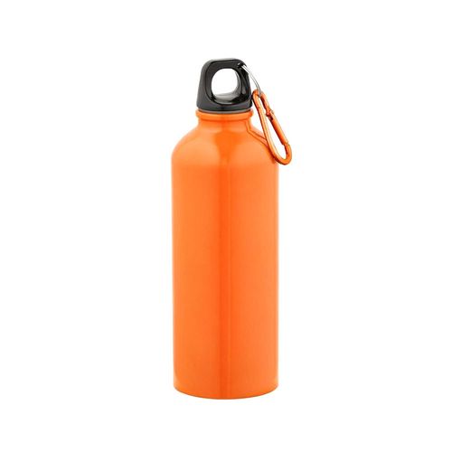 orange Botella Drava rSS de 530ml. De pared simple y a prueba de fugas. Mosquetón en la tapa