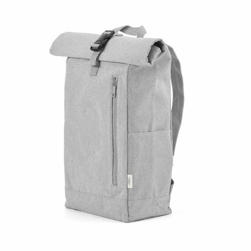 gris claro Mochila Osaka de 16 litros. rCotton de 360 g/m². Cierre enrollable. Cierre con hebilla