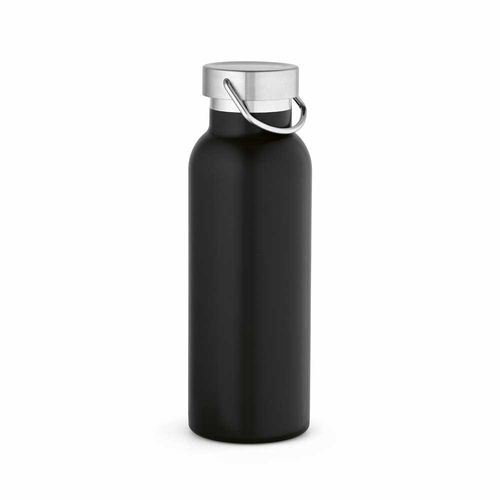 black Botella Sado rSS de 560 ml. De doble pared y a prueba de fugas. Tapa con asa.