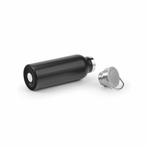 black Botella Sado rSS de 560 ml. De doble pared y a prueba de fugas. Tapa con asa.
